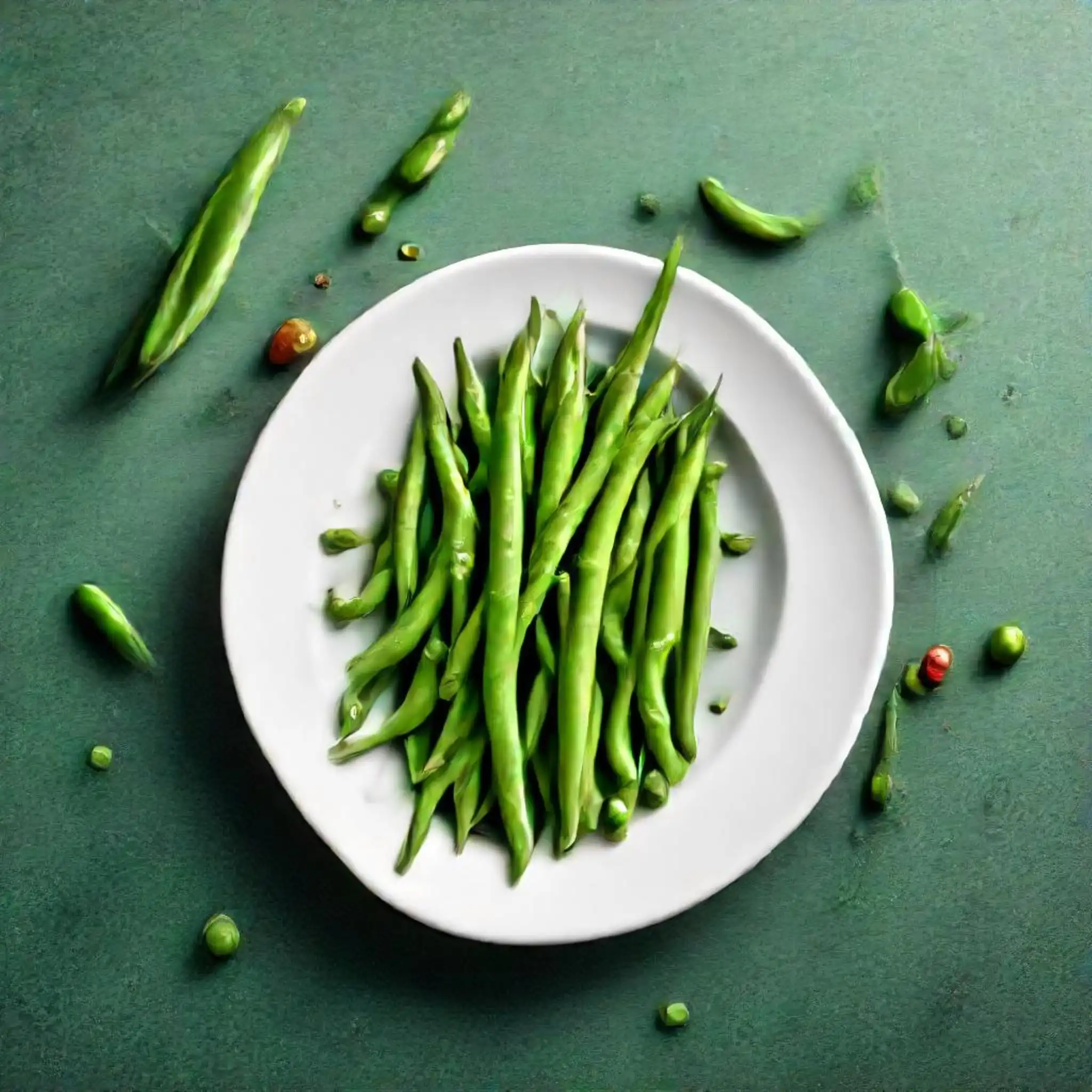 Sautéed French Green Beans with garlic and almonds