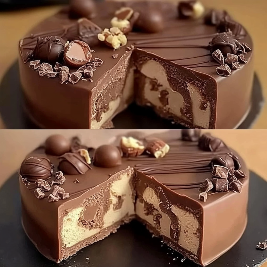 Gâteau au Chocolat et Mousse de Noisette