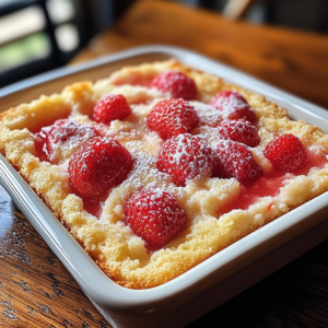 Strawberry Cream Cheese Dump Cake