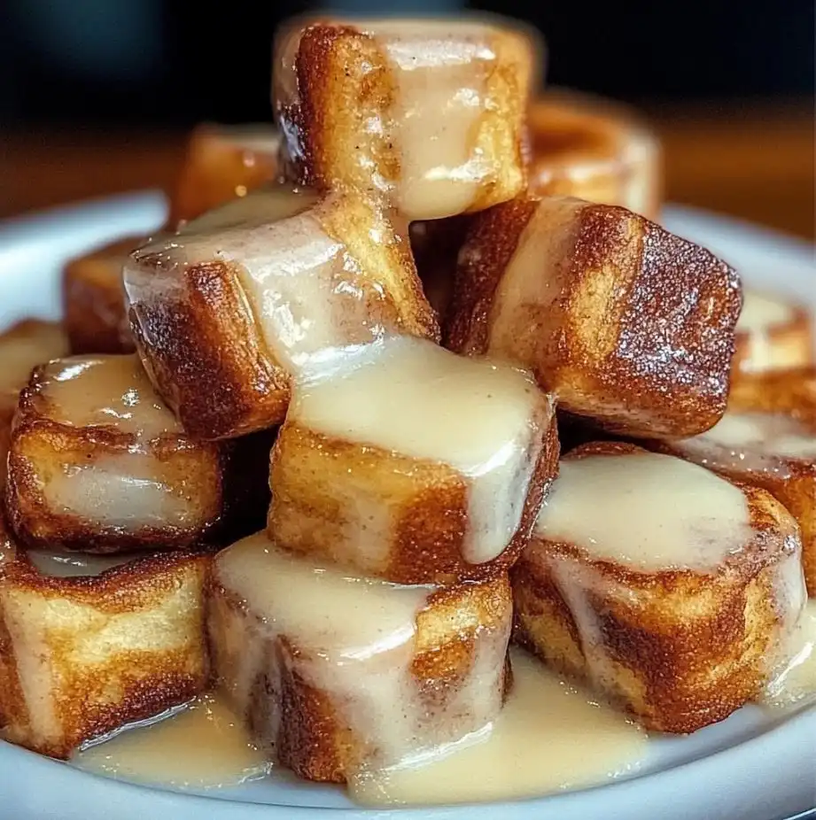 Cinnamon Roll French Toast Bites
