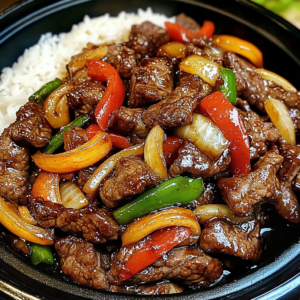 Chinese Pepper Steak with Onions