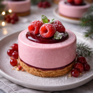 Mini Bavarois Framboise sans Cuisson