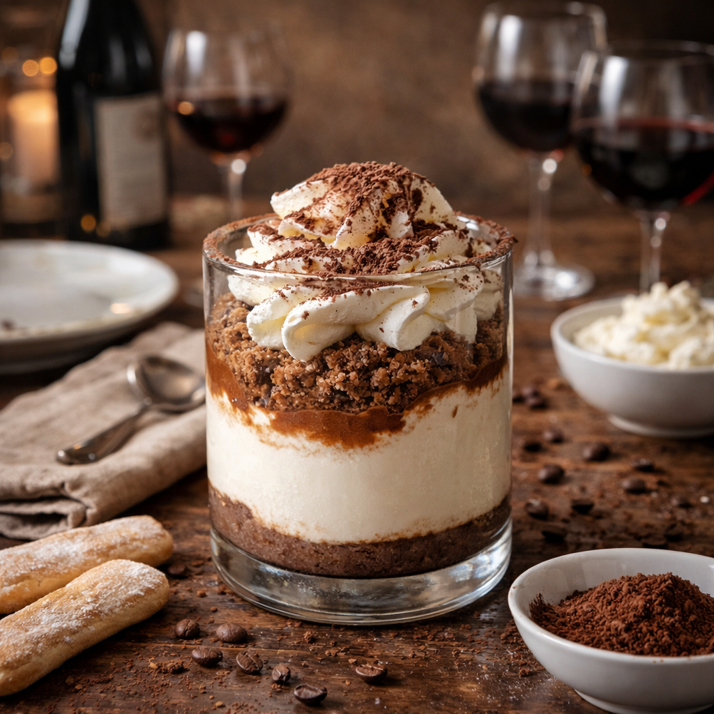Mini verrine tiramisu café & cacao