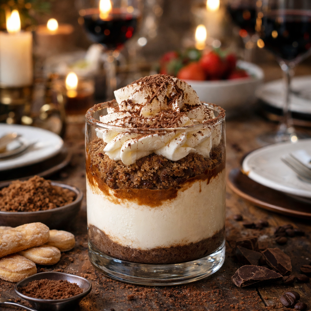 Mini verrine tiramisu café & cacao
