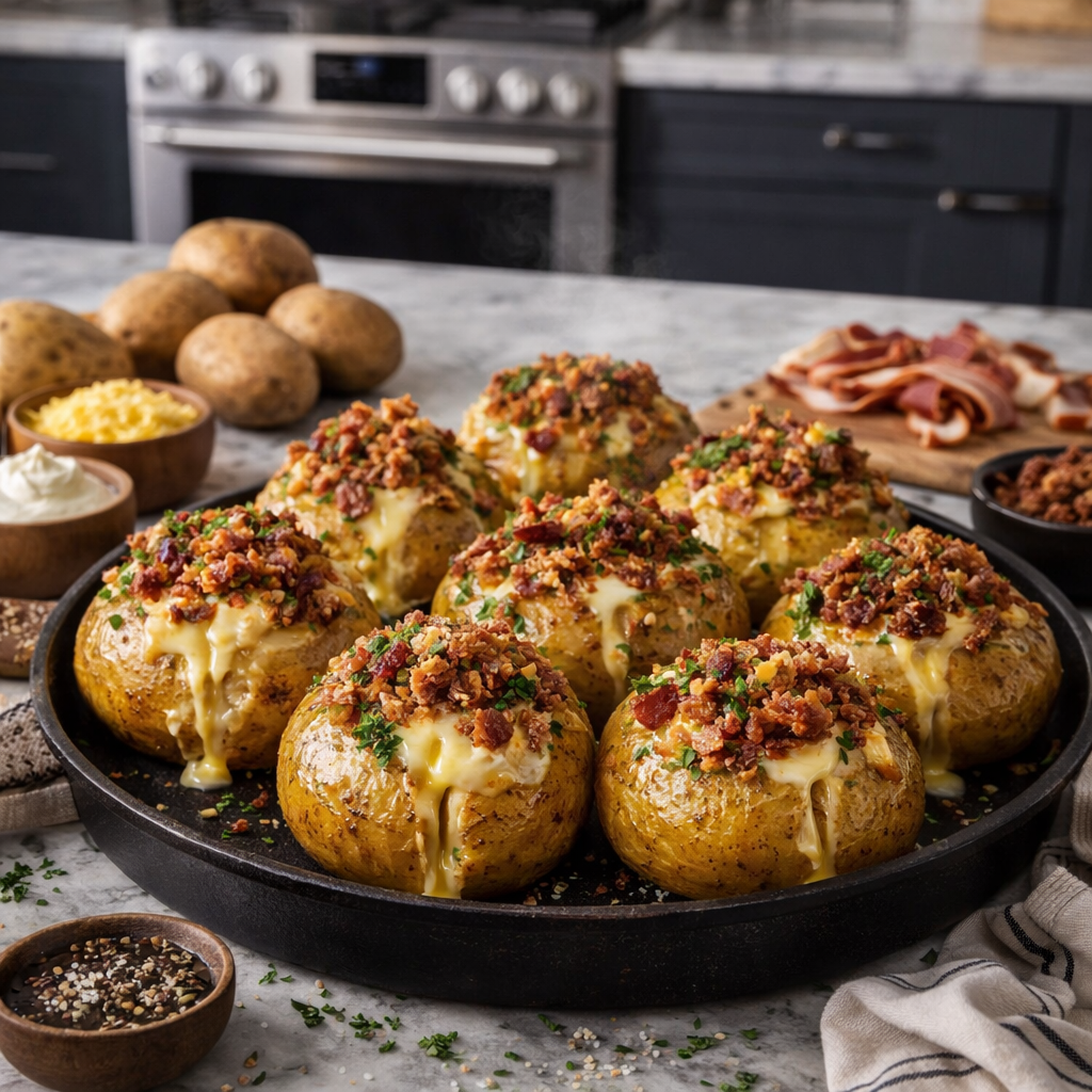 pommes de Terre Farcies au Reblochon