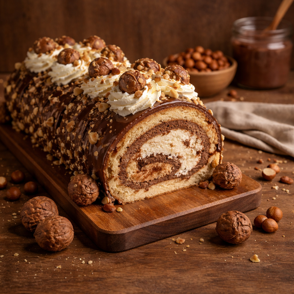 Bûche Façon Ferrero Rocher