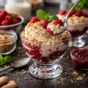 Verrines Framboise Mascarpone et Meringue