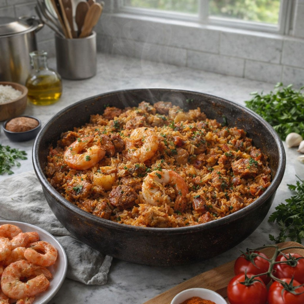 Jambalaya Créole Savoureuse