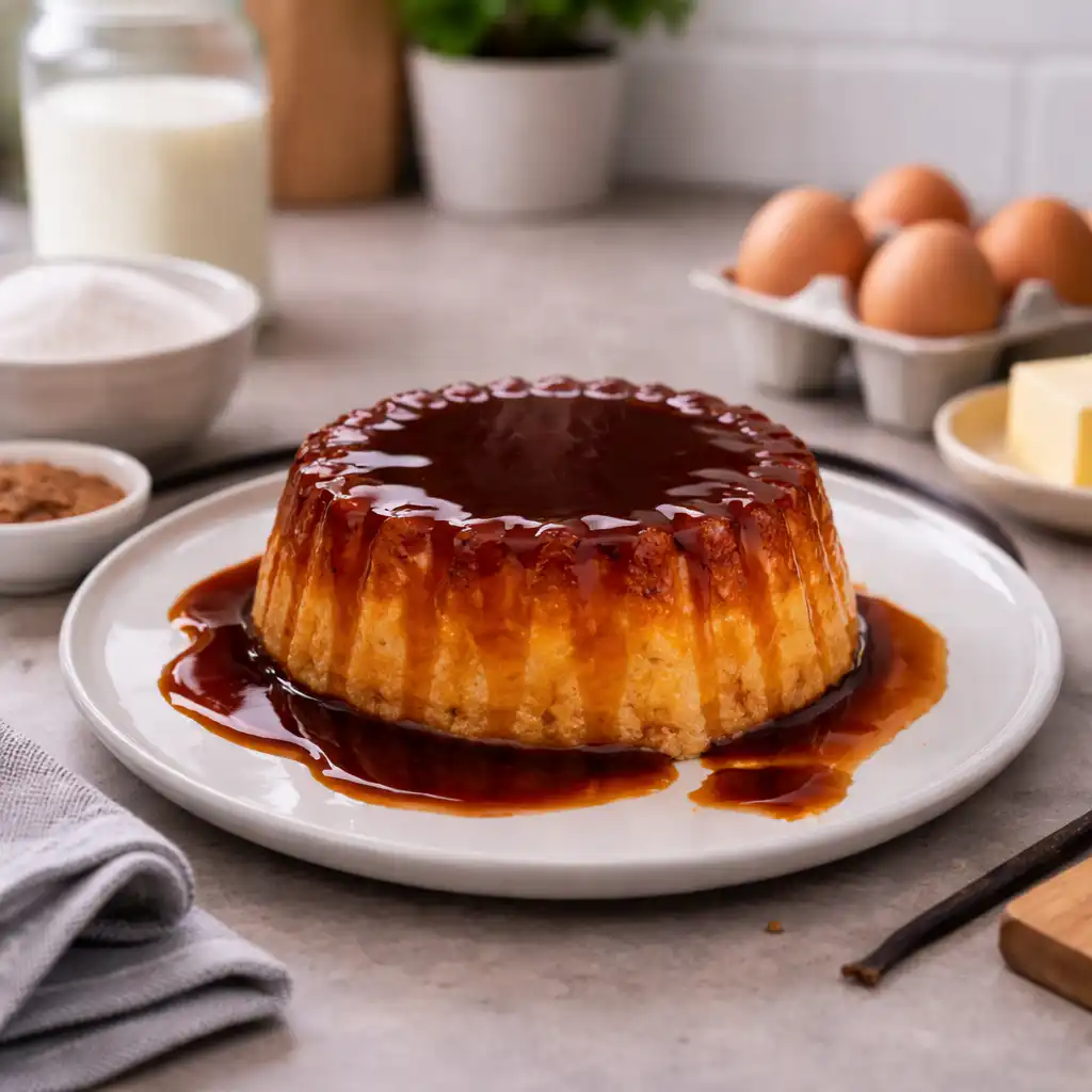 Gâteau à la Semoule au Caramel