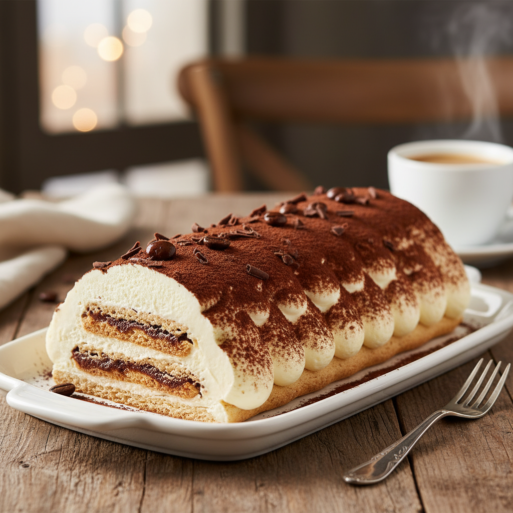 Bûche Tiramisu Onctueuse