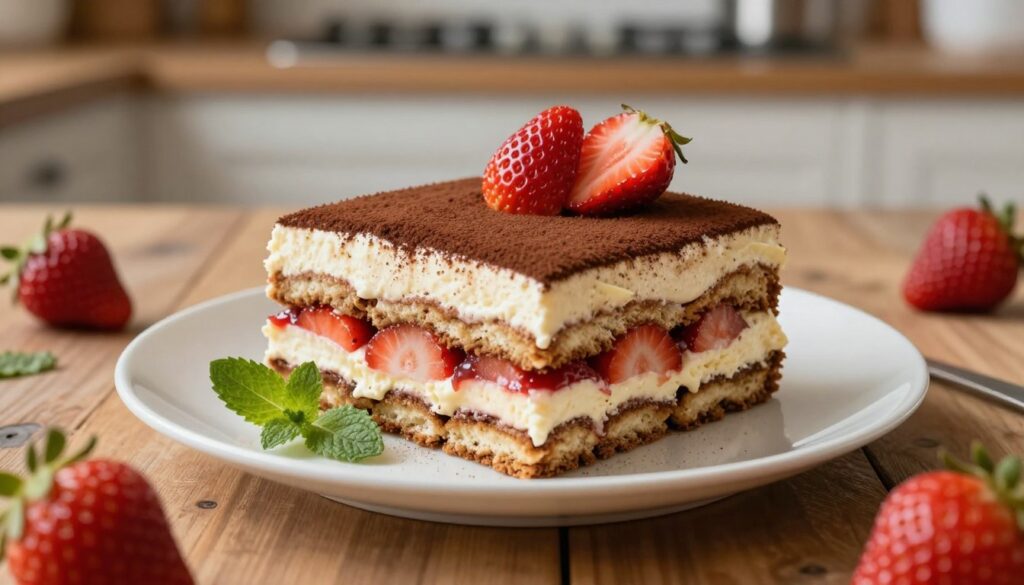 Charlotte aux Fraises Façon Tiramisu