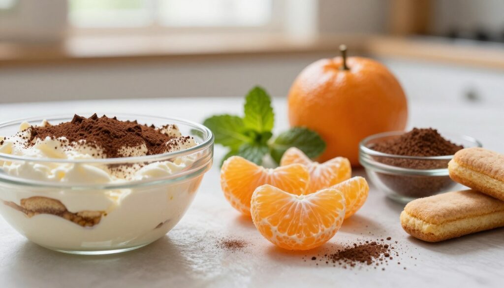 Ingrédients Tiramisu aux Clémentines