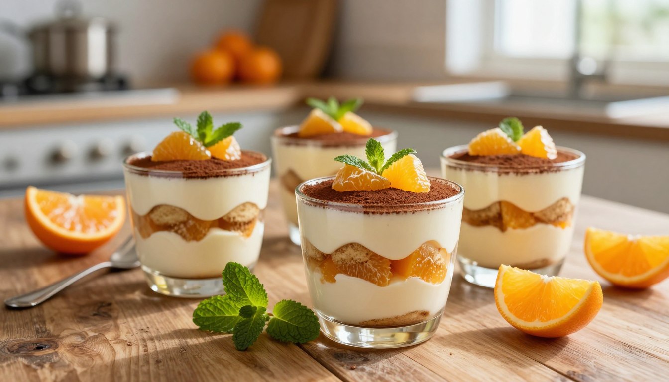 Tiramisu aux Clémentines en Verrines