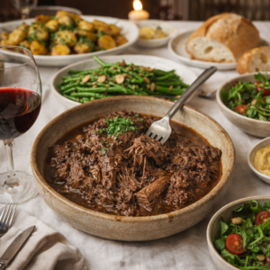 Bœuf Effiloché Fondant à la Bière Blonde