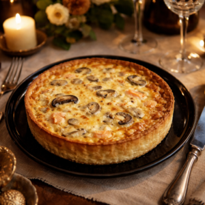 Quiche au thon champignons sans pâte