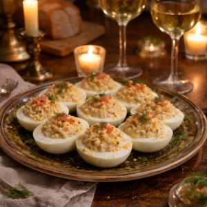 Œufs mimosa au saumon ou au thon