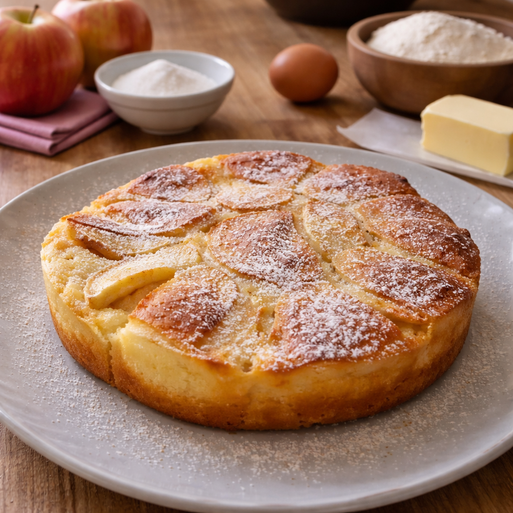 Gâteau aux pommes à la poêle