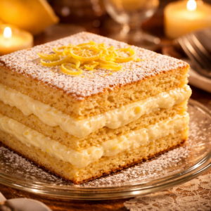 Gâteau façon tiramisu citron
