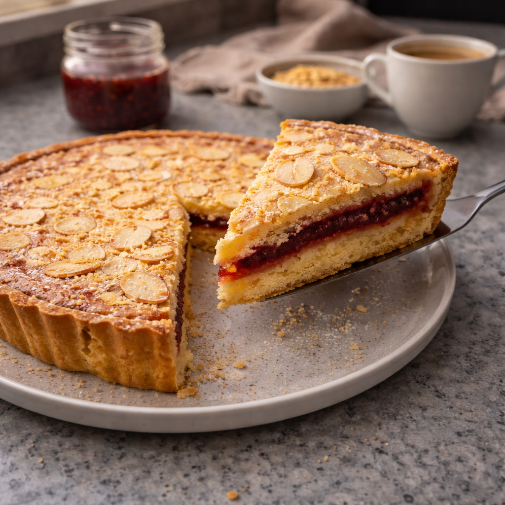 Tarte amandine à la confiture