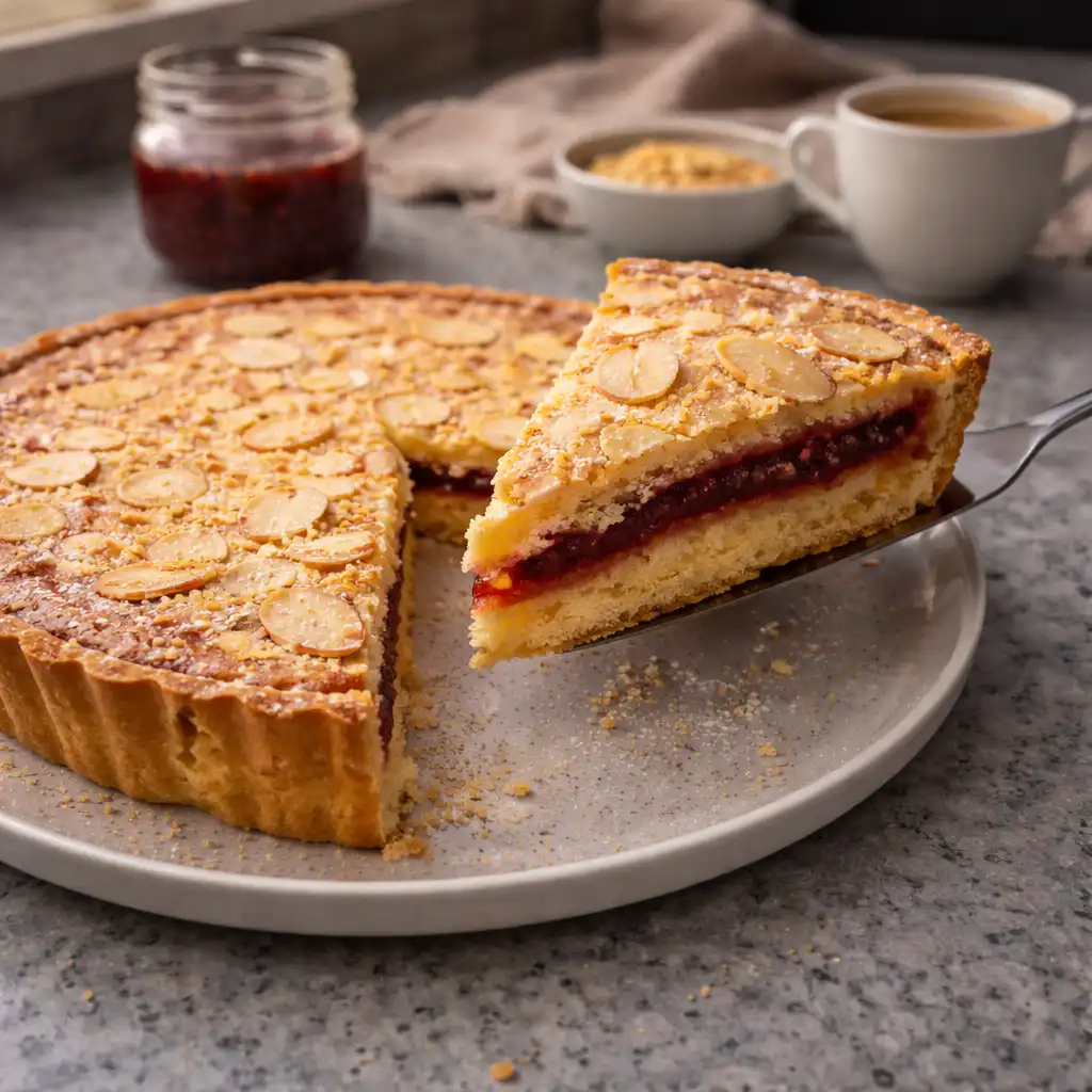 Tarte amandine à la confiture