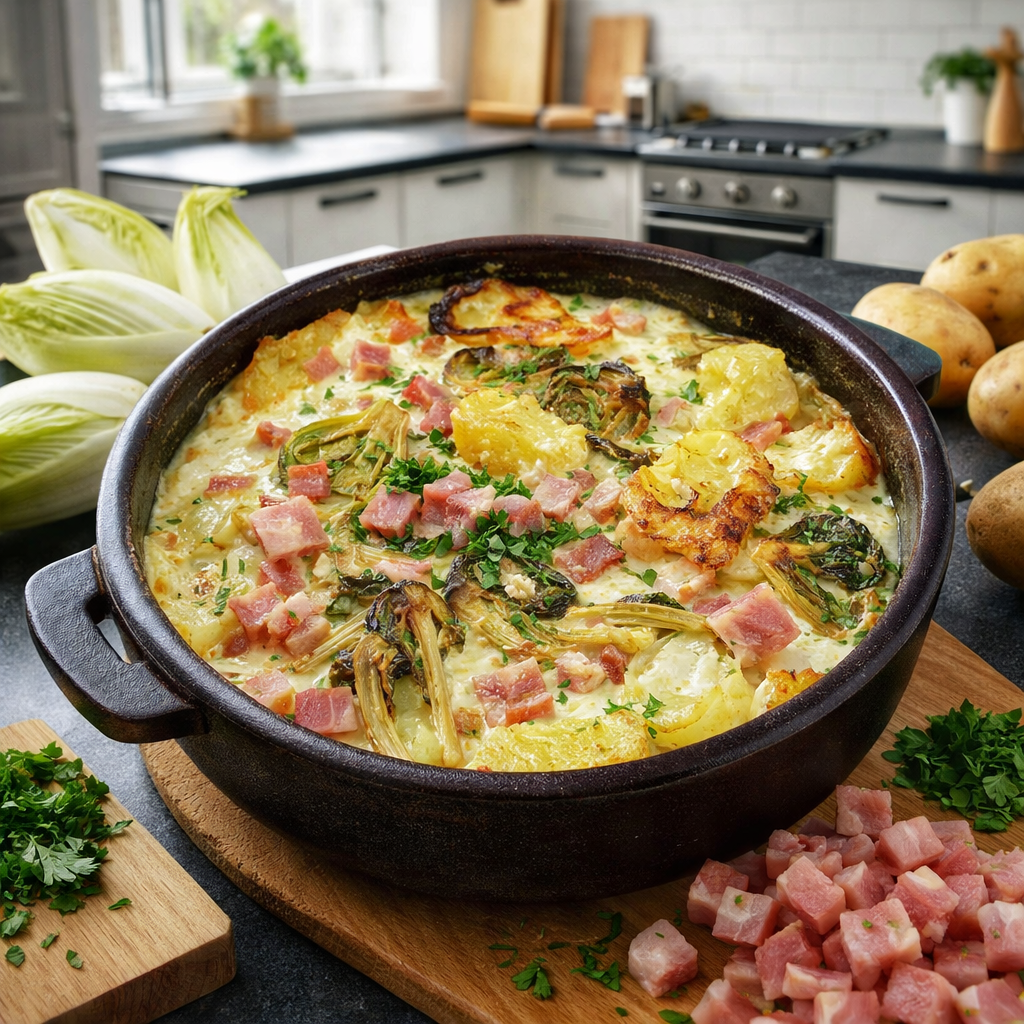 Poêlée paysanne aux endives