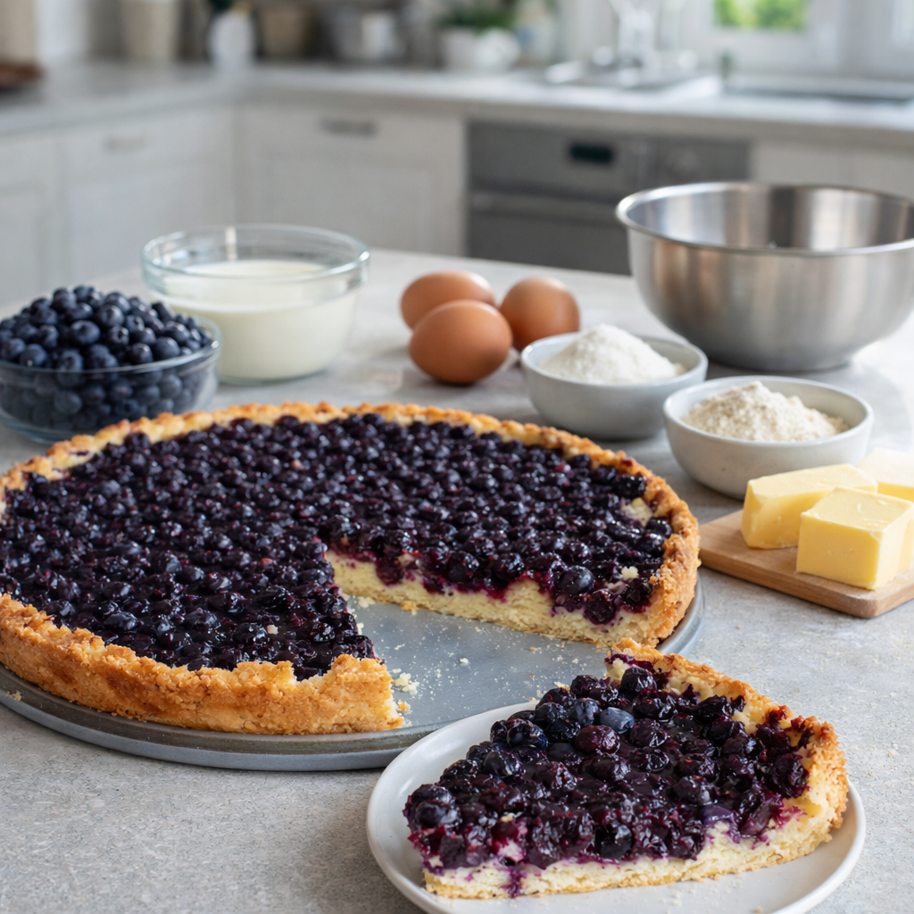 Tarte alsacienne aux myrtilles