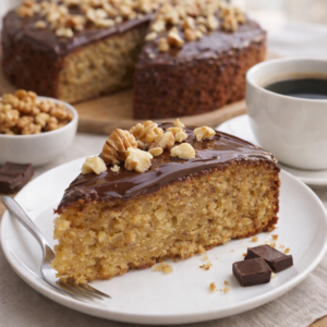 GÂTEAU AUX NOIX ET AU CHOCOLAT