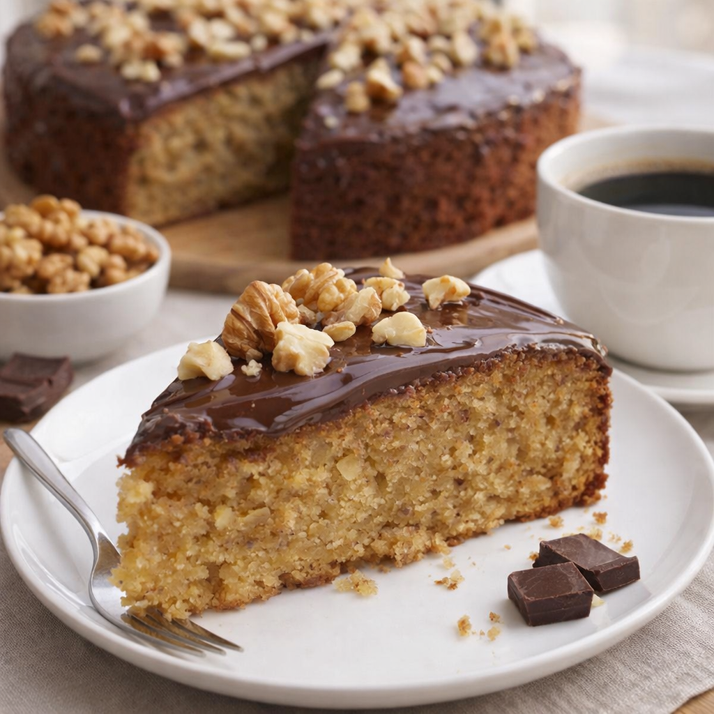 GÂTEAU AUX NOIX ET AU CHOCOLAT