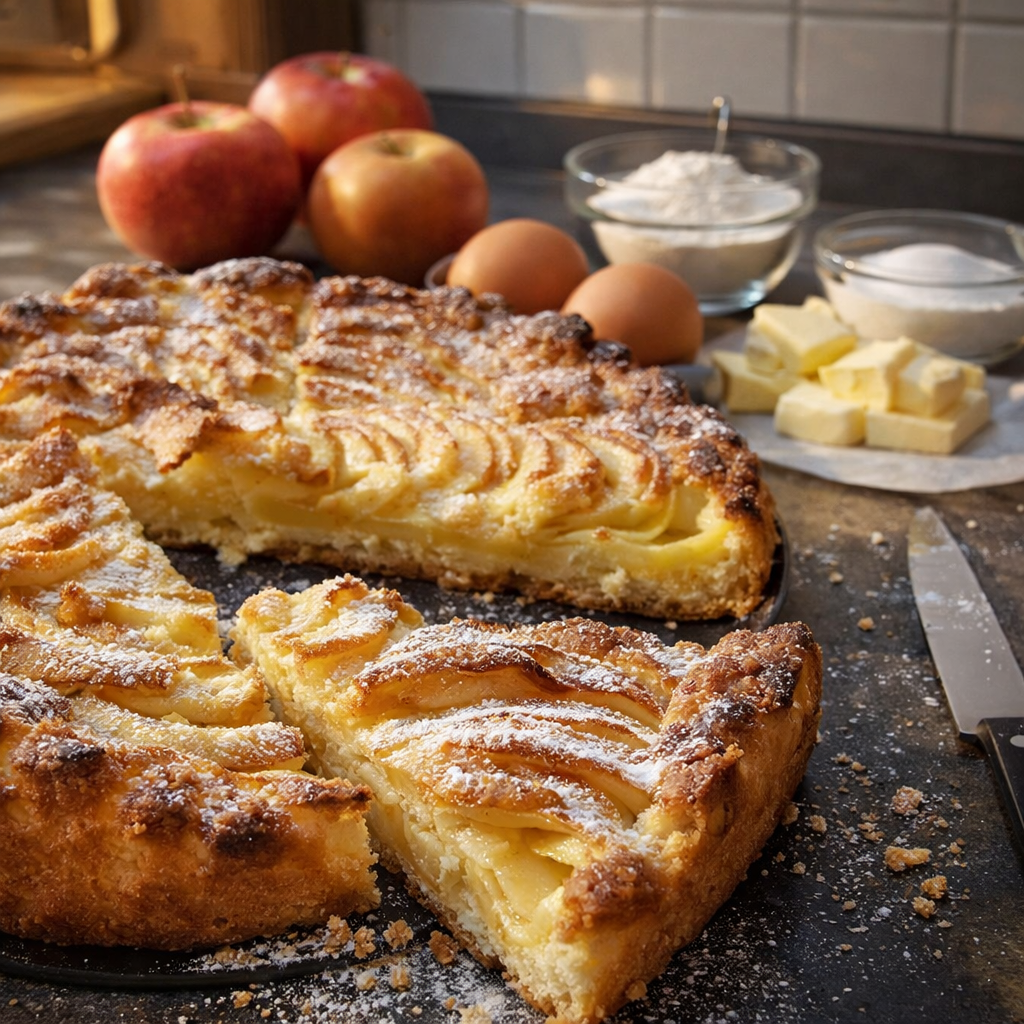 Tarte aux pommes suisse moelleuse
