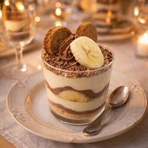 Verrines Tiramisu au Nutella et Bananes