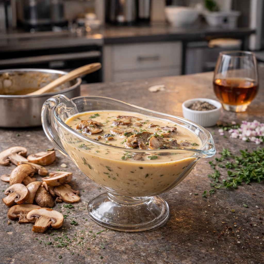 Sauce Madère aux champignons
