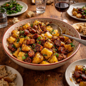 Pommes de terre sautées à la merguez