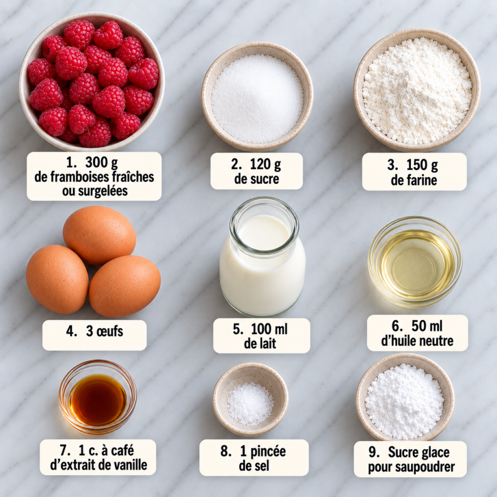 Tartelettes Sans Pâte aux Framboises