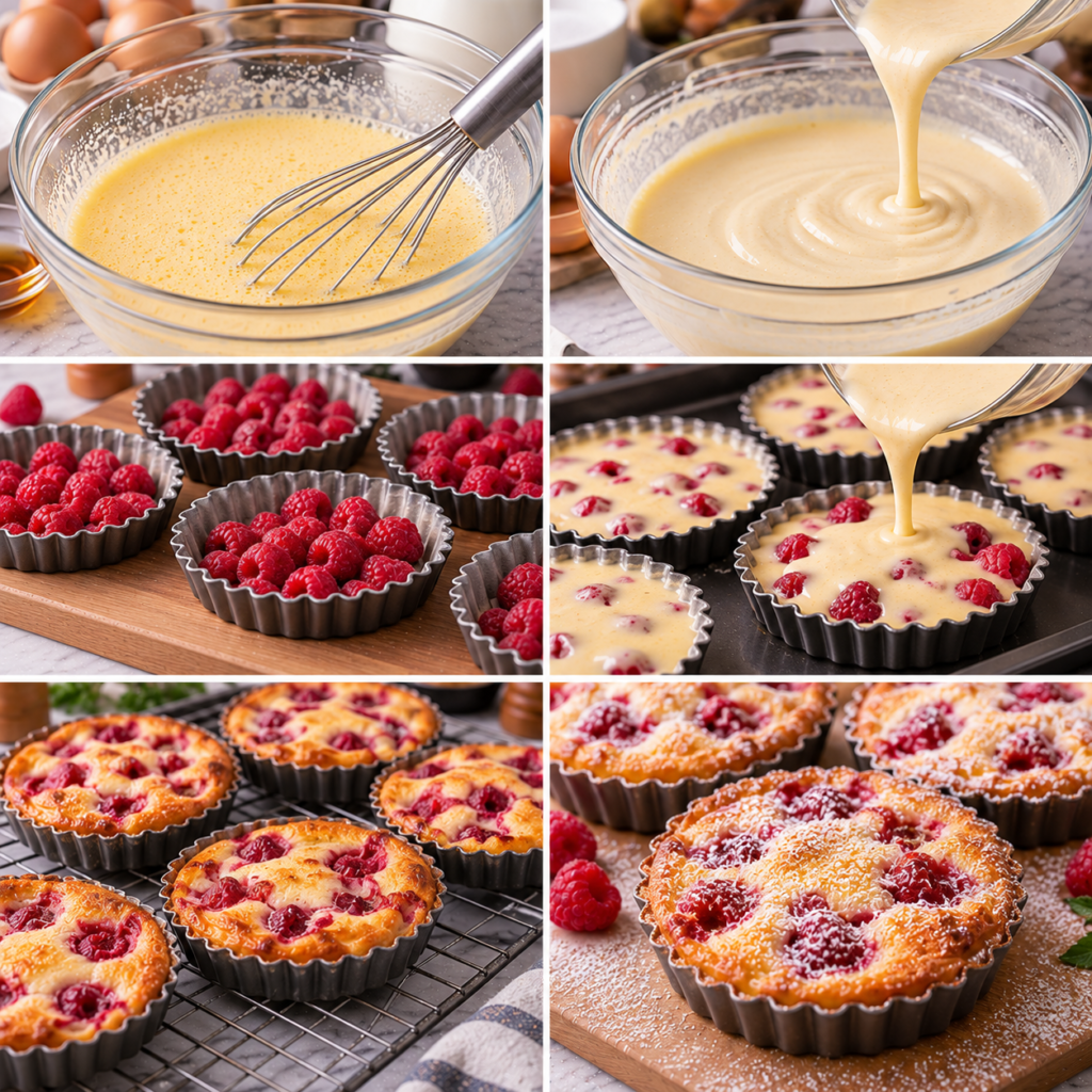 Tartelettes Sans Pâte aux Framboises