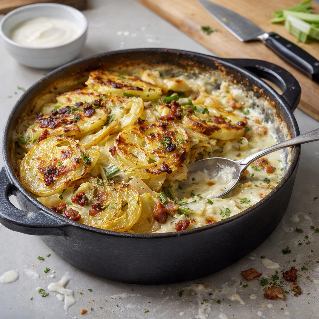 Tofaye vosgienne aux poireaux