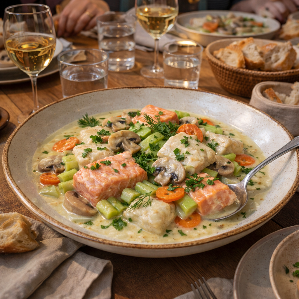 Blanquette de poisson rapide et gourmande