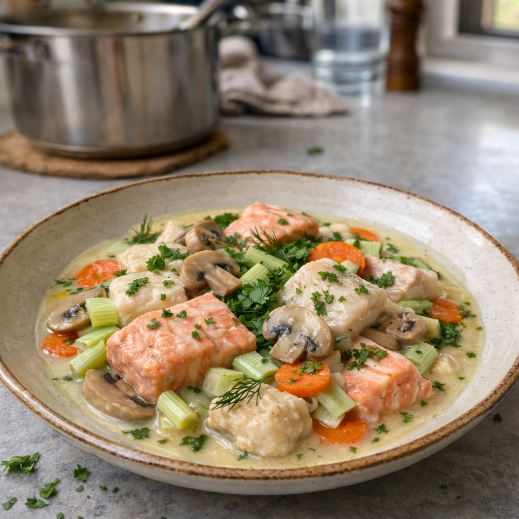 Blanquette de poisson rapide et gourmande