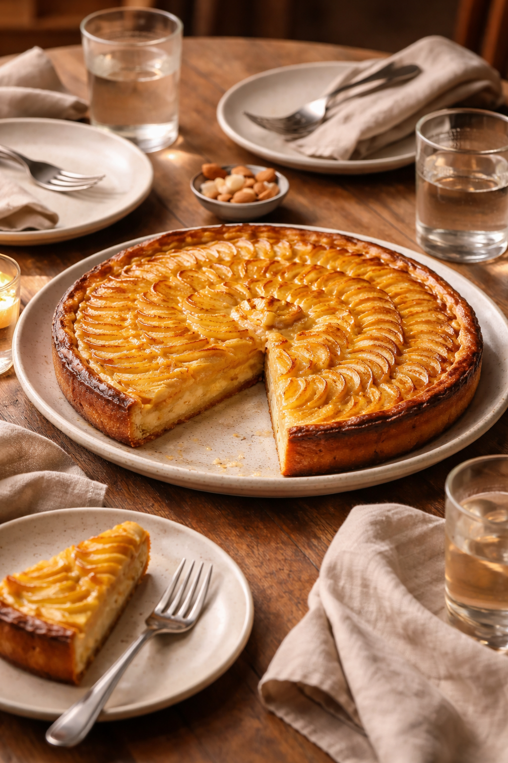 Tarte aux Pommes à la Crème Amande
