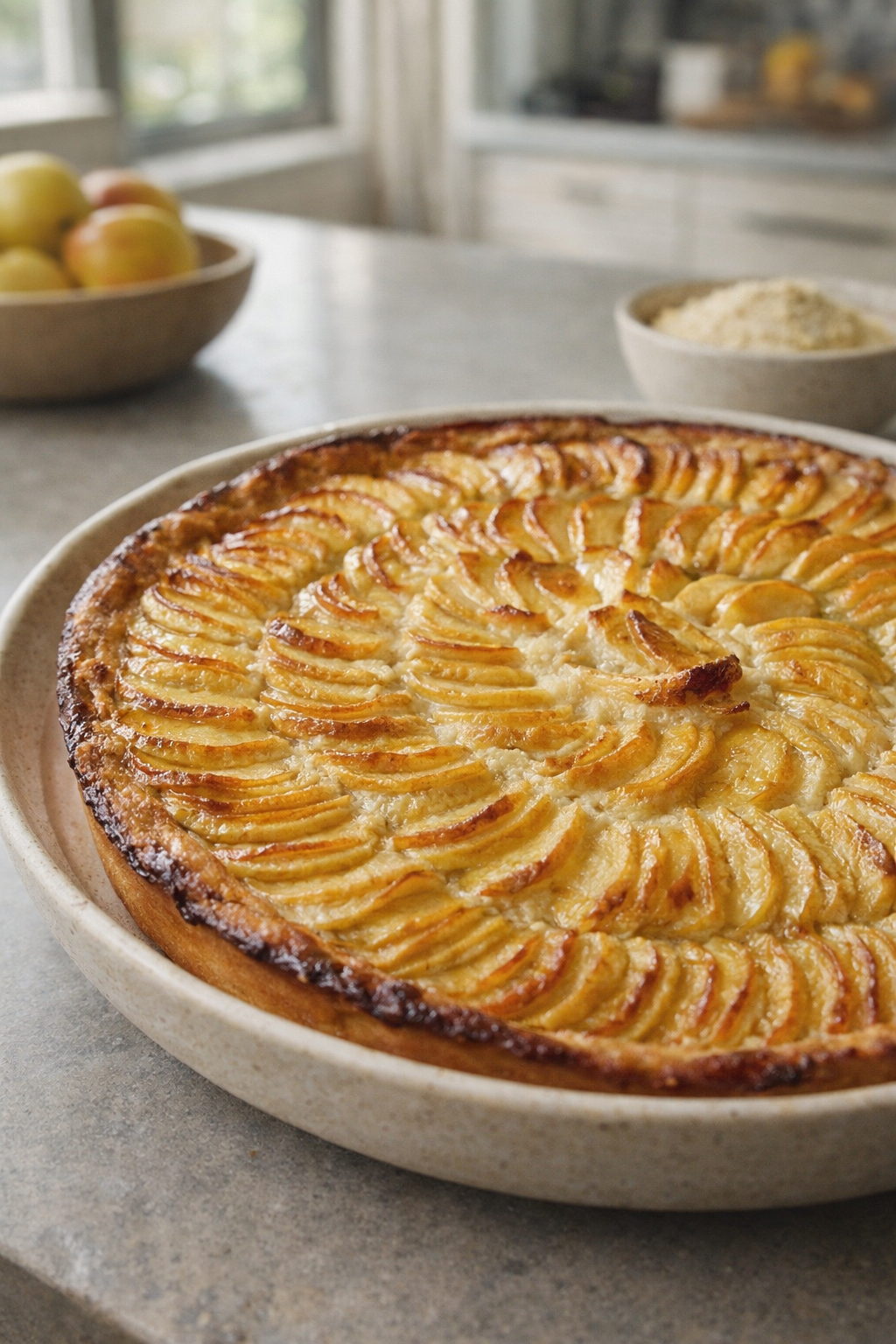 Tarte aux Pommes à la Crème Amande