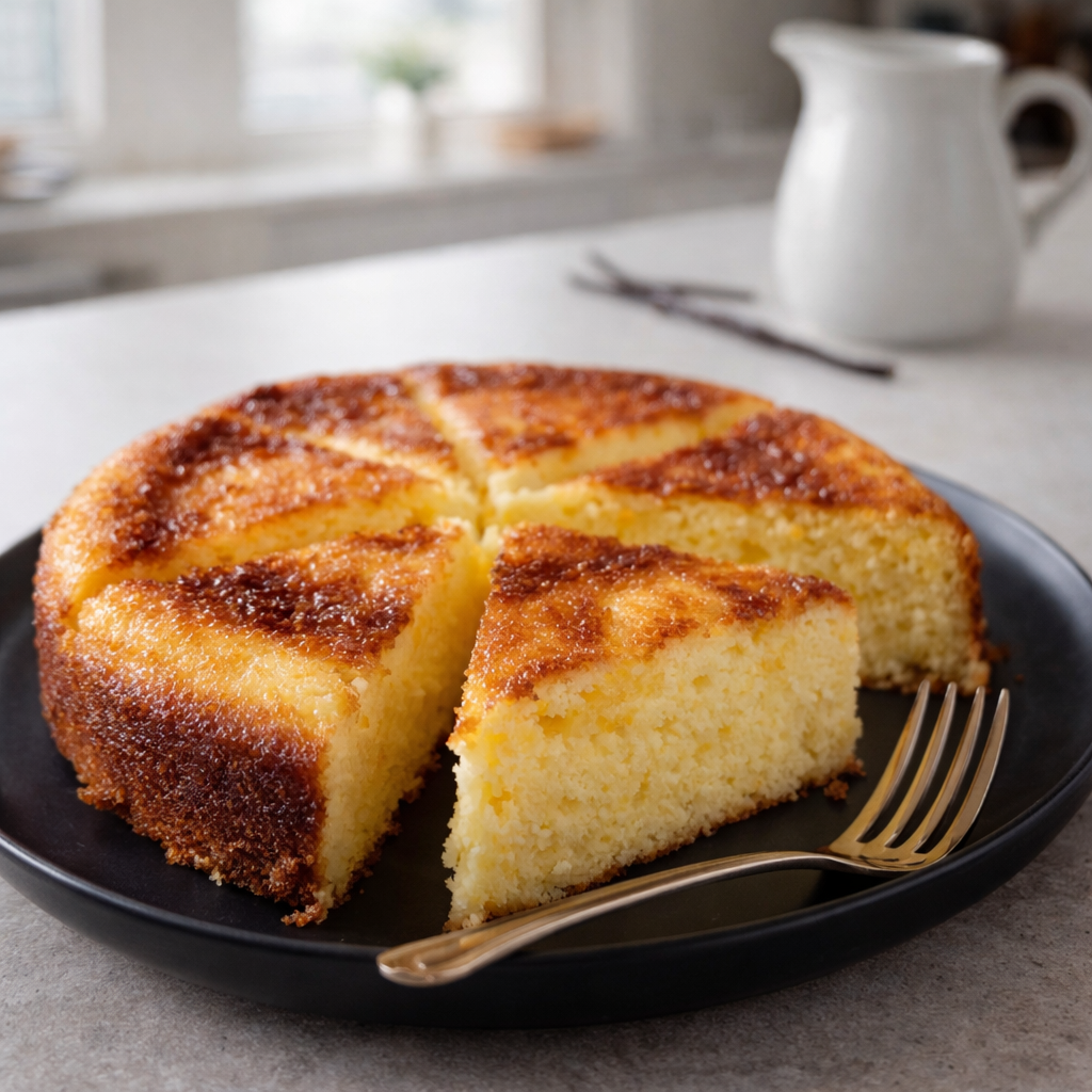 Gâteau de semoule vanillé