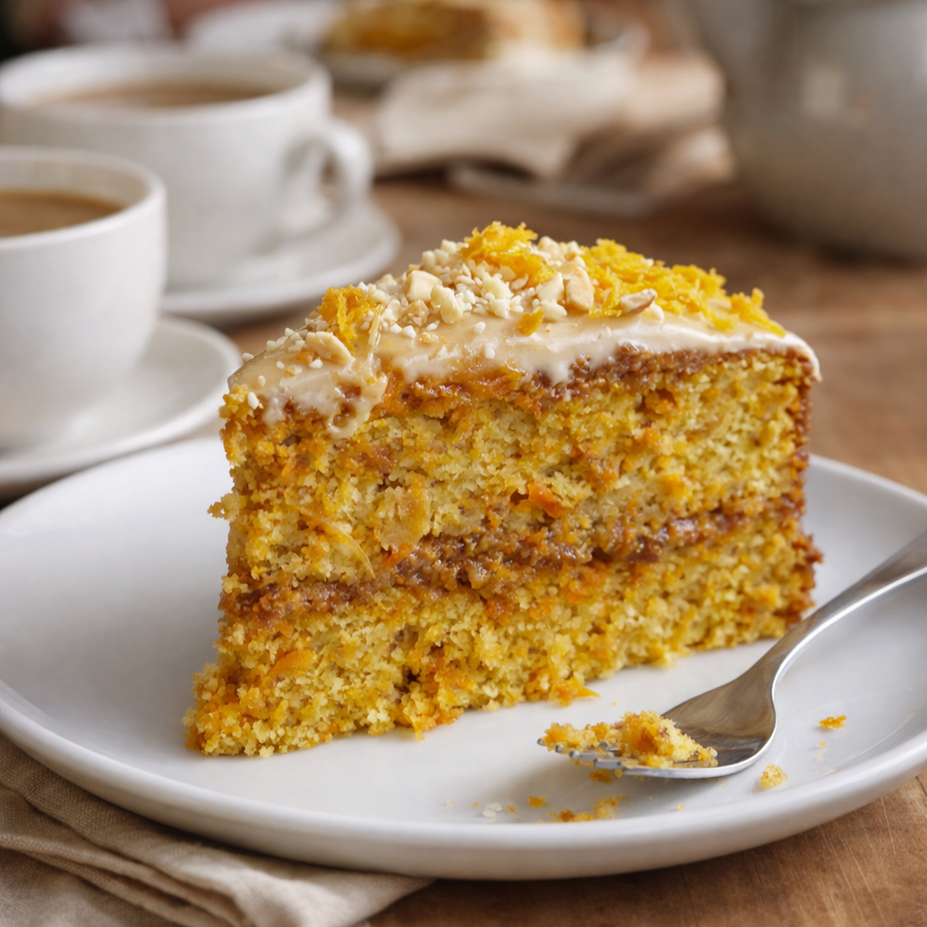 Gâteau aux carottes et à l’orange Sans farine ni sucre