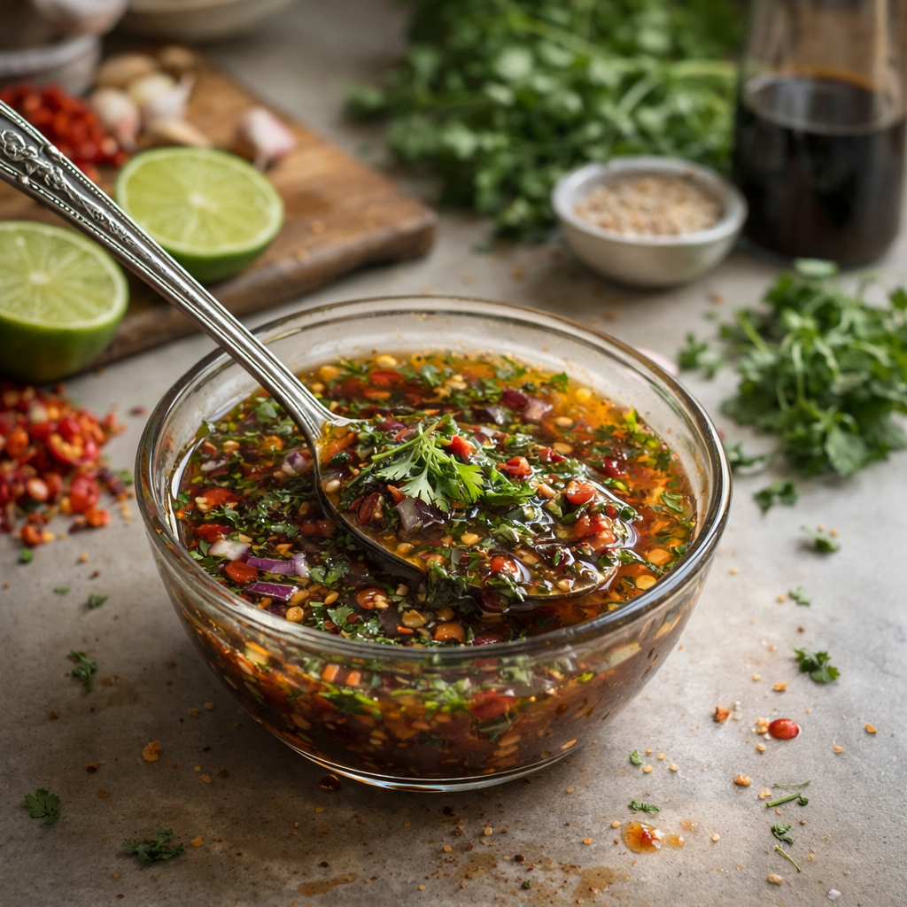 Vinaigrette thaïlandaise maison