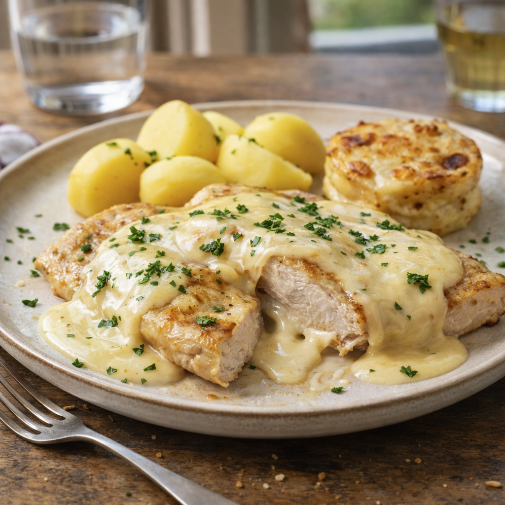 Escalope savoyarde au reblochon fondant