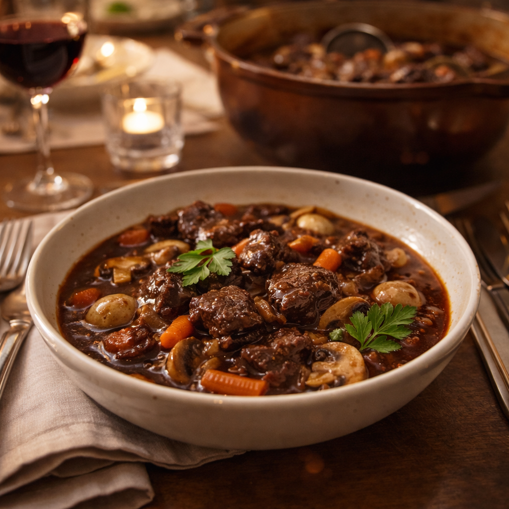 Bœuf bourguignon traditionnel