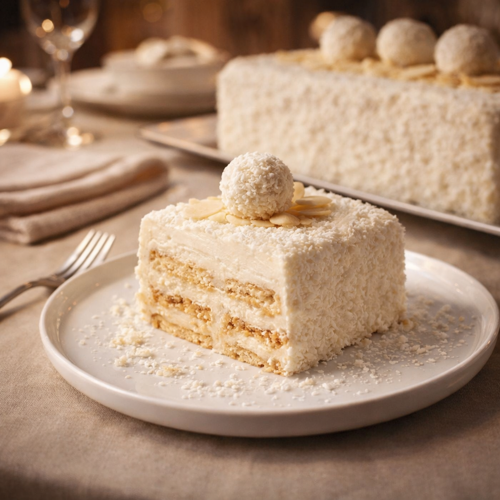 Gâteau Raffaello aux petits beurre