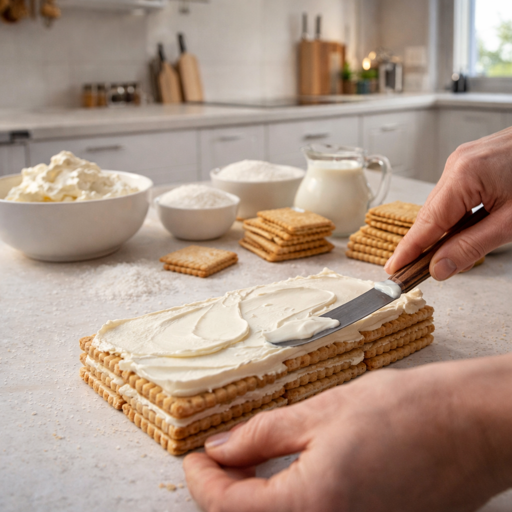 Gâteau Raffaello aux petits beurre