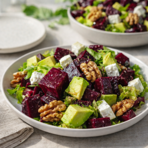 Salade de betterave avocat et feta
