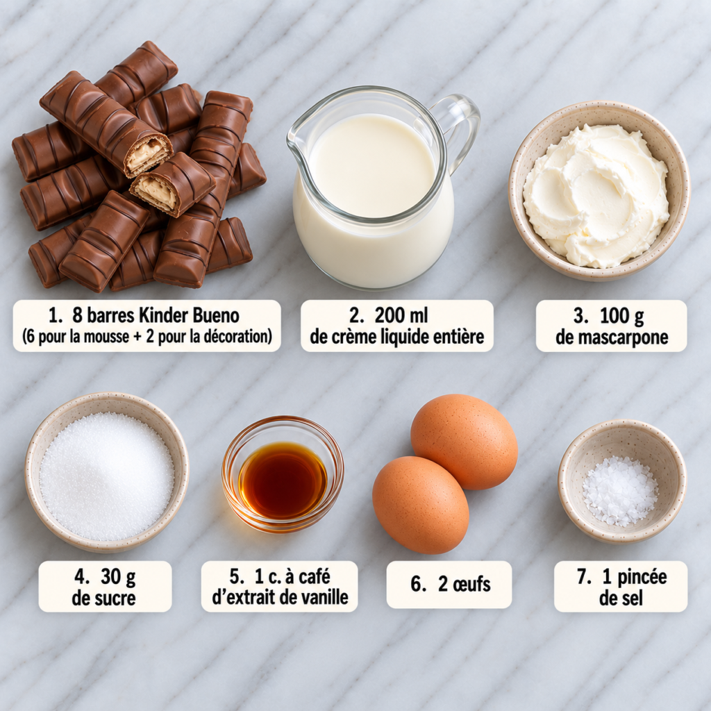 Mousse au Kinder Bueno