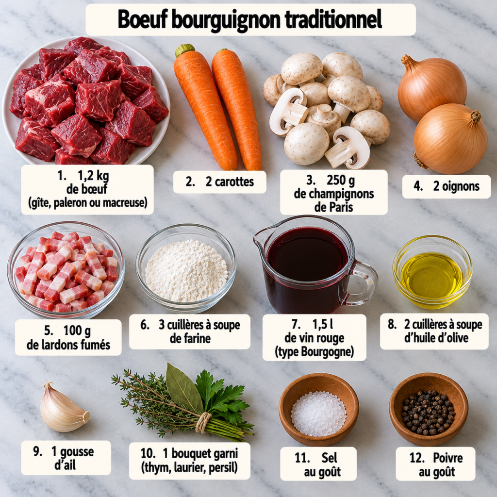 Bœuf Bourguignon Traditionnel
