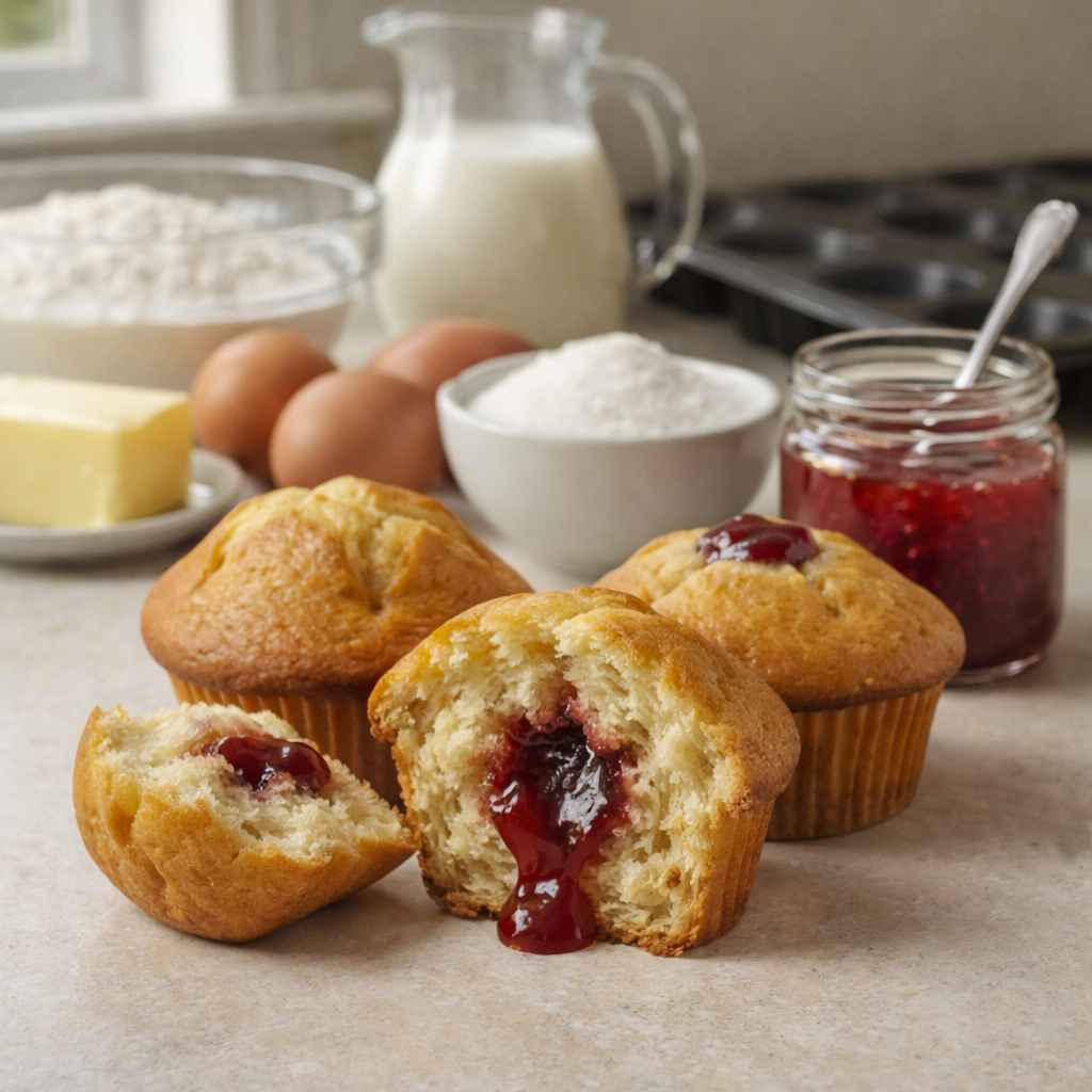 Muffins à la confiture